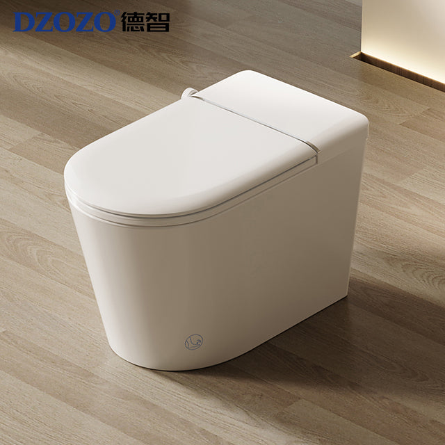 DZOZO S009 High Quality Semi Smart Toilet Automatic Flip Cover Intelligent WC Toilet
