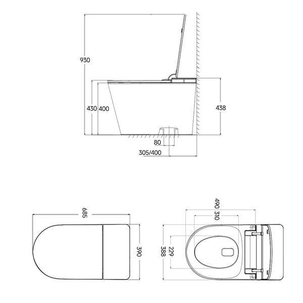 DZOZO S035 Smart Toilet | OEM Manufacturer