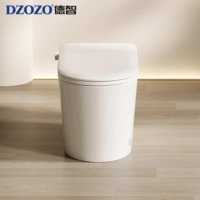 DZOZO S009 High Quality Semi Smart Toilet Automatic Flip Cover Intelligent WC Toilet