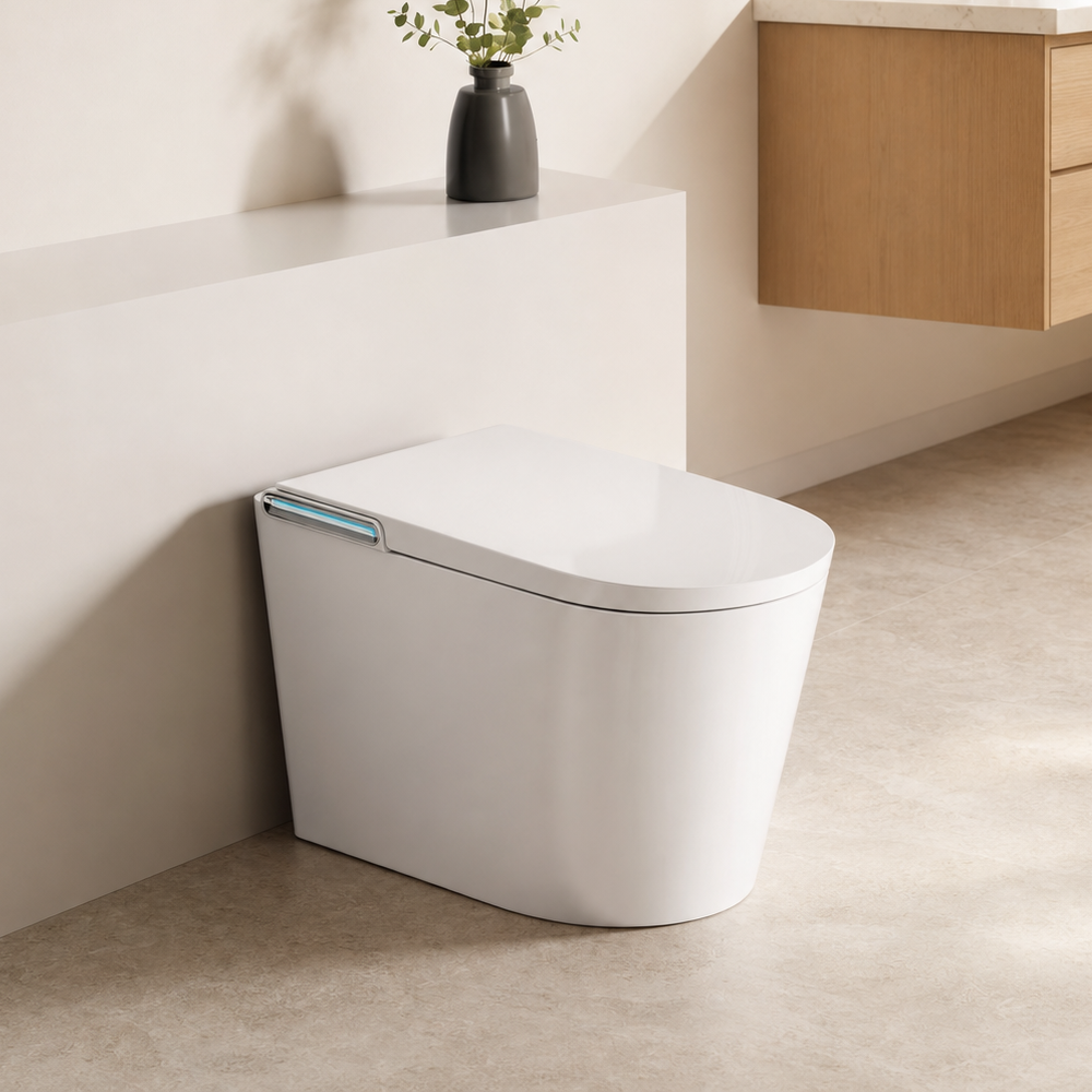 DZOZO S040 minimalist fully smart toilet in a modern bathroom