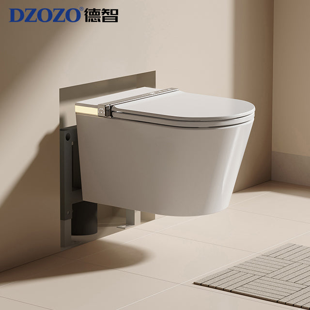 DZOZO S005 White Wall-Hung Smart Toilet with Bidet & Auto Flush | OEM/ODM