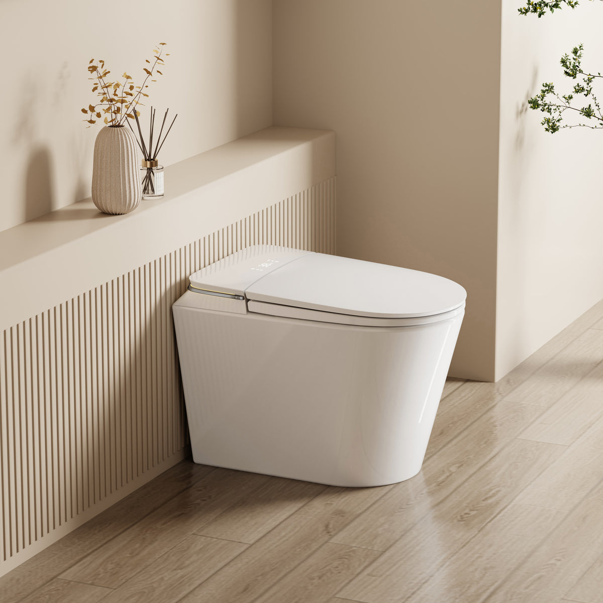 DZOZO S042 compact fully smart toilet in a modern bathroom 