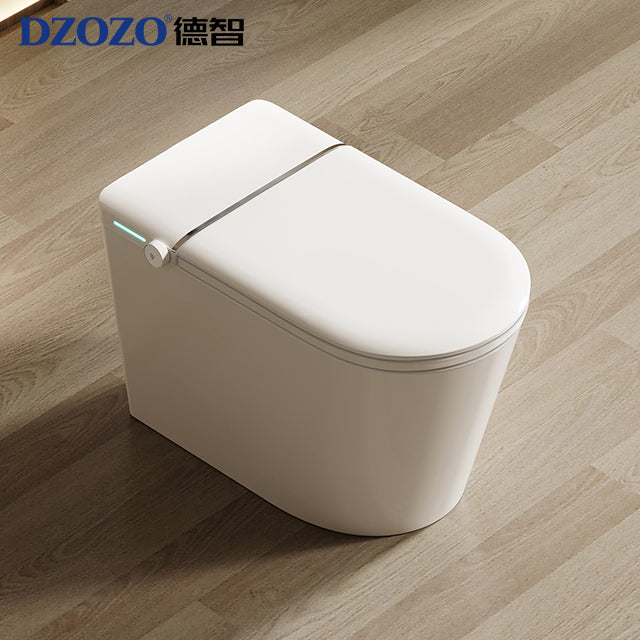 DZOZO S009 High Quality Semi Smart Toilet Automatic Flip Cover Intelligent WC Toilet