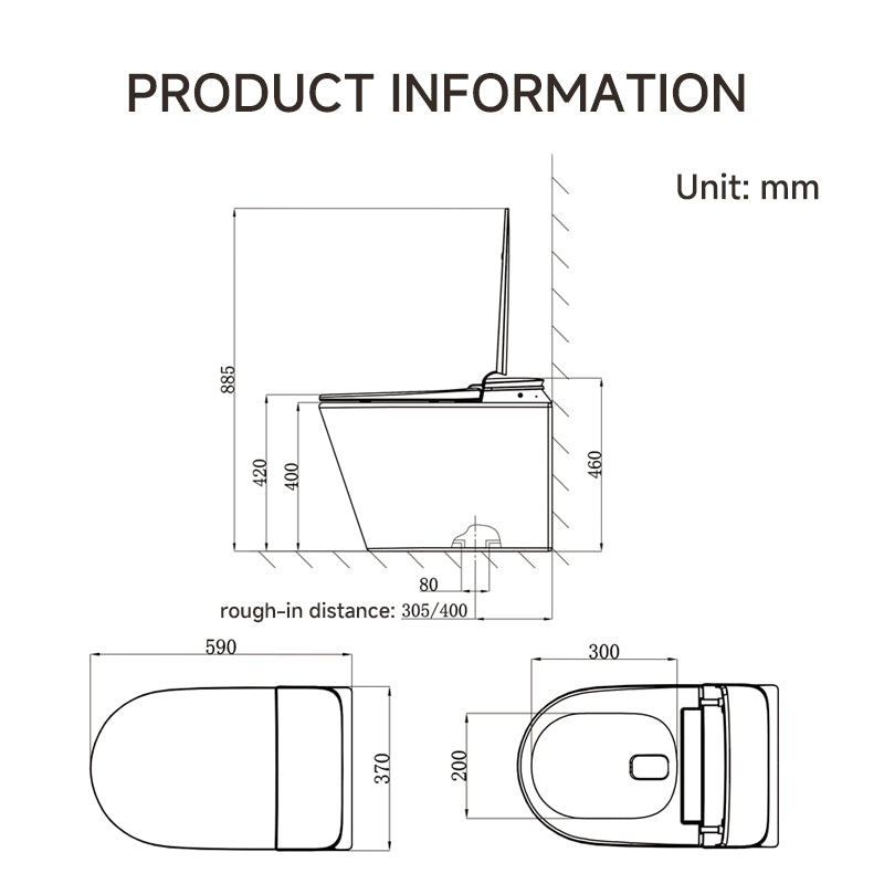 DZOZO S042 Compact Fully Smart Toilet with Double-Pump Boost | OEM/ODM