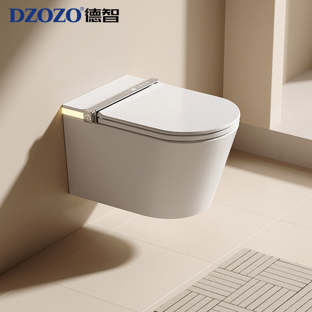 DZOZO S005 White Wall-Hung Smart Toilet with Bidet & Auto Flush | OEM/ODM