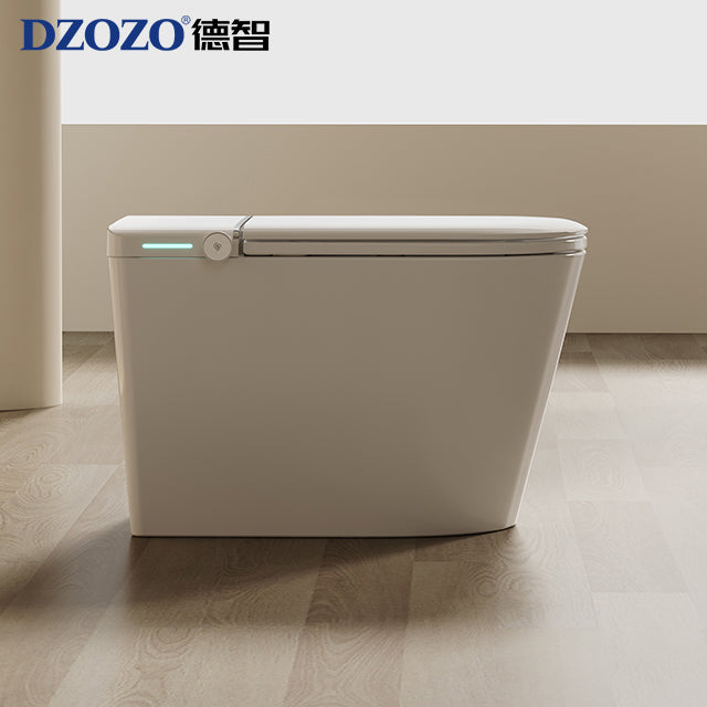 DZOZO S009 High Quality Semi Smart Toilet Automatic Flip Cover Intelligent WC Toilet