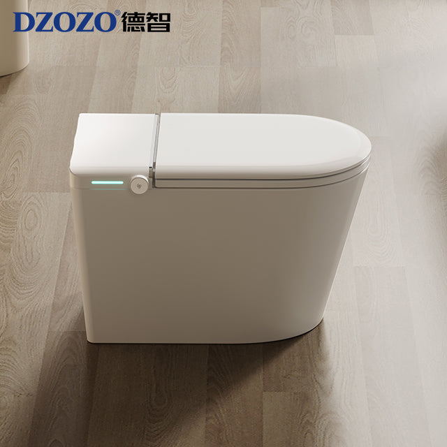 DZOZO S009 High Quality Semi Smart Toilet Automatic Flip Cover Intelligent WC Toilet